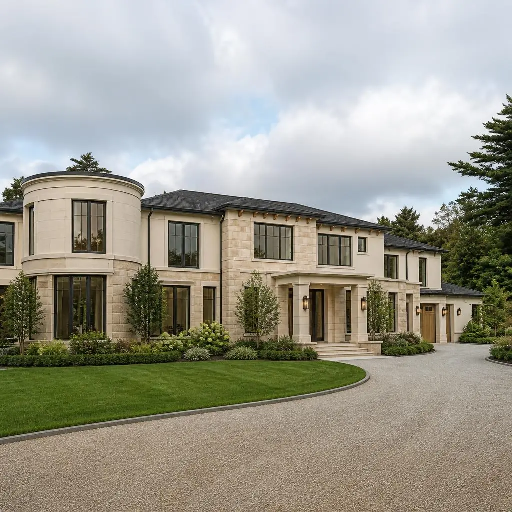 Illustrative architectural concept for 24 Bacon Rd, Old Westbury